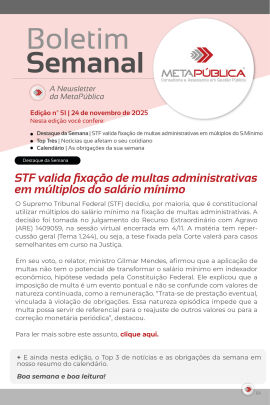 Imagem da notícia BOLETIM SEMANAL Nº 51 - 24 DE NOVEMBRO DE 2025